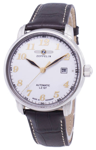 Front view of Zeppelin Z76561 Mens Watch on white background