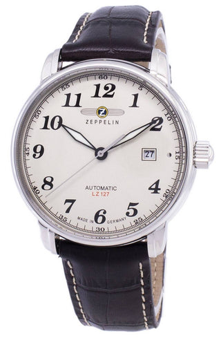 Front view of Zeppelin Z76565 Mens Watch on white background