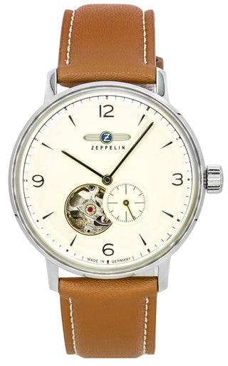 Front view of Zeppelin Z80665N Mens Watch on white background