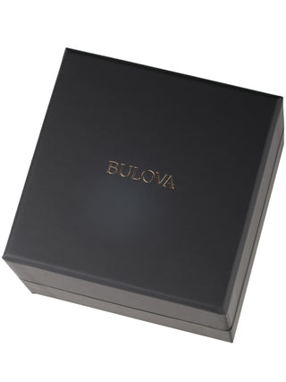 Angle shot of Bulova 98B407 Grey Silicone Unisex Watch on white background