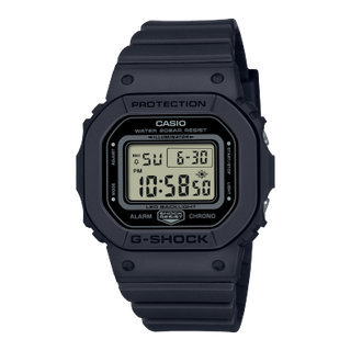 Front view of Casio G-Shock GMD-S5600BA-1 Womens Watch on white background