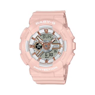 Front view of Casio Baby-G BA-110XRG-4A Womens Watch on white background