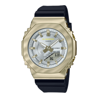 Front view of Casio G-Shock GM-S2100BC-1A Womens Watch on white background