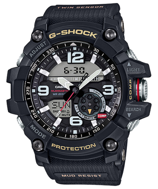 Front view of Casio G-Shock GG-1000-1A Mens Watch on white background