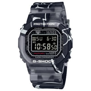 Front view of Casio G-Shock DW-5000SS-1 Mens Watch on white background