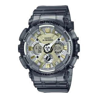 Front view of Casio G-Shock GMA-S120GS-8A Womens Watch on white background