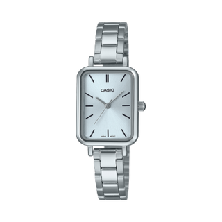 Front view of Casio LTP-V009D-2E Womens Watch on white background