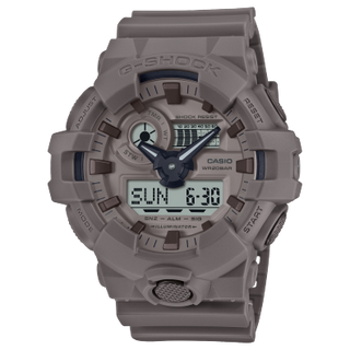 Front view of Casio G-Shock GA-700NC-5A Mens Watch on white background