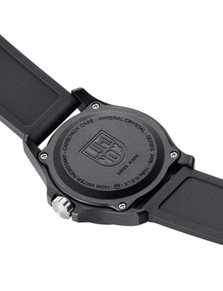 Angle shot of Luminox X2.2401 Black Silicone Unisex Watch on white background