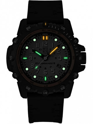 Angle shot of Luminox XS.3301 Grey Dial Black Strap Unisex Watch on white background